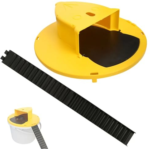 ilbcavne Lebendfalle Mausefallen- Mausefalle,Mausefalle Mit Eimerdeckel, Faltbare Mausefalle Mit Automatischem Deckel, Mit Neigung, Automatischer Reset- Und AußEnanwendung