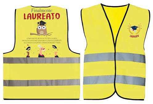 KEÏNELS Gilet Laureato Divertente – Idea Regalo Laurea Uomo Originale – Regali Travestimento Gadget Scherzi per la Laurea Uomo Originali