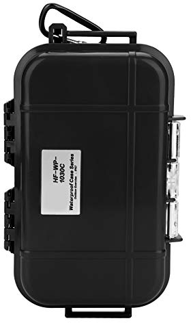 Sunicon Wasserdichter Aufbewahrungskoffer, Outdoor Survival, stoßfester wasserdichter Aufbewahrungskoffer mit U-förmiger Schnalle, luftdichter Tragebox-Behälter für Angelkamera, (negro)