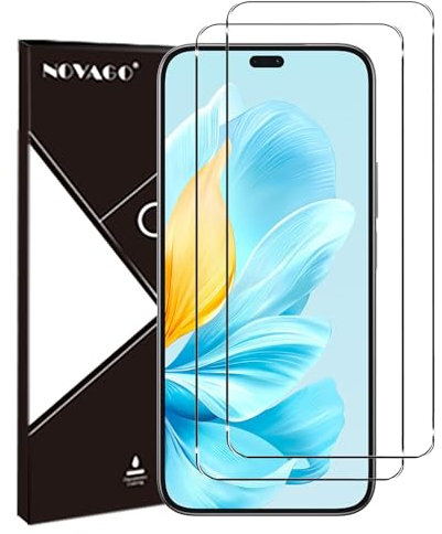 NOVAGO Compatible avec HONOR 200 Lite 5G -Pack de 2 Films Protection écran en Verre trempé Solide 9H (Transparent), ne Couvre Pas la totalité de l'écran