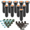 10x Rain-Bird 1804 Versenkregner mit 8 Van Düsen 1,8-2,4 m & 1/2 Flexwinkel SBE050