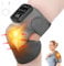 Heated Knee Massager, Cordless Heated Knee Support Wrap with Massage & Vibration, 5 Heating Modes, Rechargeable Knee Brace Warmer for Knee Elbow Shoulder Relax, Muscle Strain Joint Stiff Pain Relief