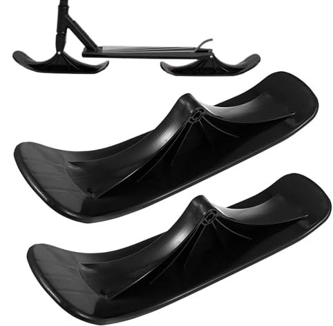 Snow Scooter Ski Sled Kit, Snow Scooter Kids Snowboard, Ski Skooter Ski Sled, Outdoor Snow Sled Accessories, Ski Attachment for Snow Sled, Snow Sled Accessories for Kids, Snow Scooter with Ski