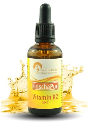 Vitamin K2 Tropfen MK-7 200µg 50ml all-Trans 99,7% für Knochen, Blut & Herz vegan
