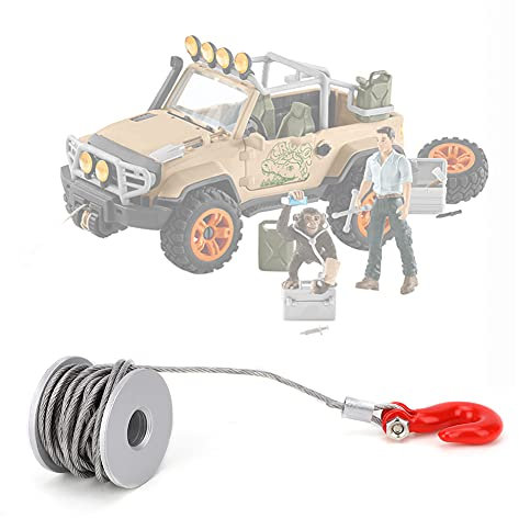 equlup 25T Servo Winch, 1.5x2x1.5cm Aluminum Alloy RC Crawler Steering Gear Servo Winch Roller Remote Control Car Wheel Drum Tow Rope Upgrade Accessory