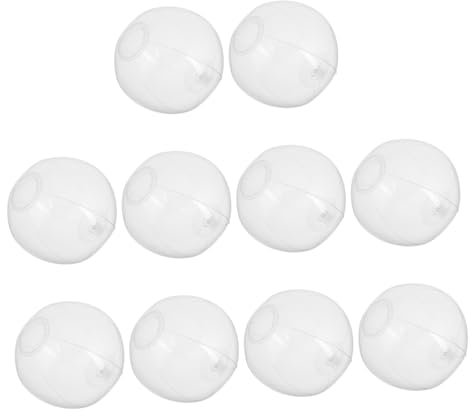 Milisten 10piezas Pelota Inflable Transparente para Playa y Piscina De Unidades De PVC Duradero para Infantiles y Fiestas Al Aire Verano