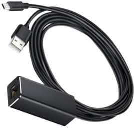 KICHOUSE Micro Usb to Ethernet Adapter Network Card Tv Ethernet Adapter Network Card for Fire Stick No Buffering Needed