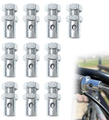 Jetstream 10 Piezas Prisionero Cable Acelerador, 2.5mm Stop Acelerador Cable Repair, Apto para Bicicletas, Motocicletas, Scooters, Karts, Cortadoras de Césped
