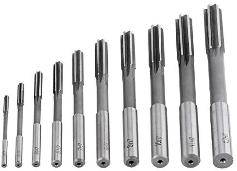 Set di alesatori per serraggio da 10 pezzi, alesatore per tornio alesatore per flauto dritto H7 Alesatore per tornio H7 per fresatrice 3/4/5/6/7/8/9/10/11/12mm