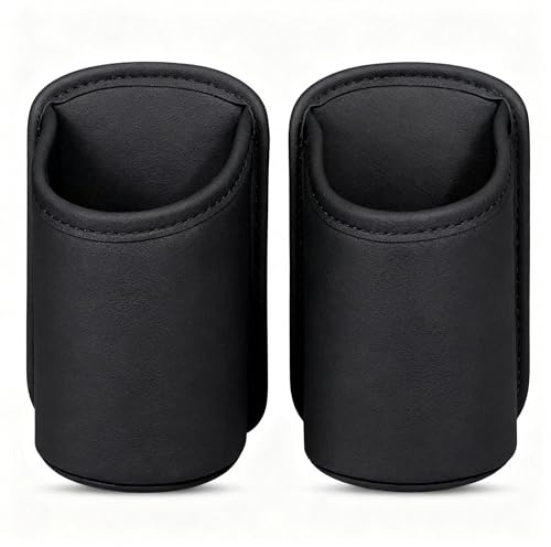 Mtbricey 2 Pack Car Door Cup Holder Black Rear Seat Beverage Storage Rack Multifunctional In Car Drink Bottle Organiser Universal Interior Accessory for Water Bottles Mobile Phones and Coffee Cups