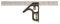 Johnson Level & Tool 400EM-S Heavy Duty Professional Zoll/metrisches Metall-Kombinationswinkel, 30,5 cm, silberfarben, 1 Quadrat