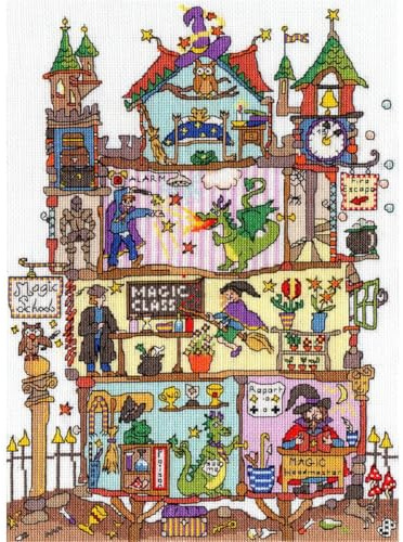 Bothy Threads Kreuzstich-Set Magische Schule, 26x36cm, XCT31, Zählmuster
