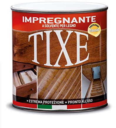 Tixe Impregnante Protettivo per Legno – Vernice per Trattamenti e Finiture Resistenti, Noce Scuro 2,5 Lt