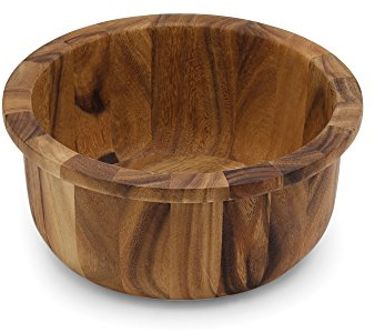 Ironwood Gourmet 28678, madera de acacia, madera dura, ensaladera con labio