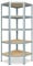 shelfplaza® 180x60x30cm HOME Eckregal Schwerlast verzinkt/Metallregal Stehend 5 Böden je 175kg Tragkraft/Corner Shelf Schwerlastregal Eckregal