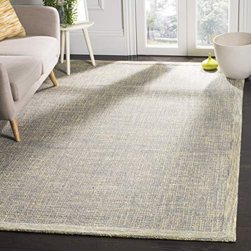 SAFAVIEH Abstract Collection ABT220B Teppich, handgefertigt, Premium-Wolle, 2 x 3 m, goldfarben / grau