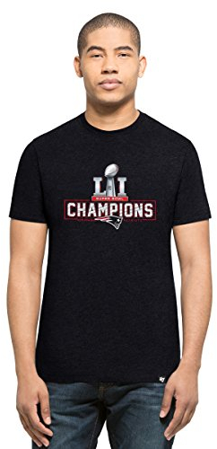 '47 NFL New England Patriots Men's Super Bowl 51 Champions Club Tee, Small, Fall Navy
