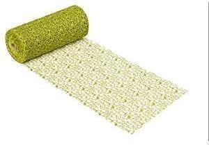 HF Dekostoff Tischläufer Tischband Netz-Optik versch. Farben Meterware 1 m x 29 cm (Olive)