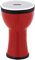 Nino Percussion Elements Mini Djembe - Kleines Musikinstrument für Kinder ab 3 Jahren - Durchmesser 6 Zoll - Kunststoff, Rot (NINO-EMDJ-FE)