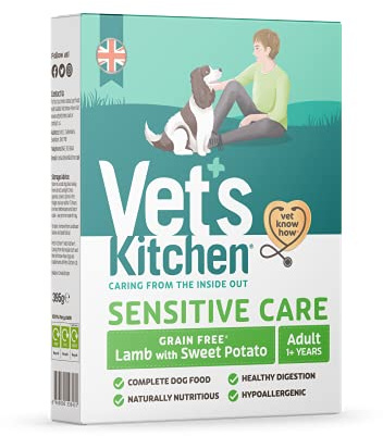 Vet's Kitchen Wet Dog Food Grain Free Lamb with Sweet Potato, 10 x 395g