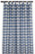 Schlaufen-Dekoschal Karo mit Edelweiß Blau | Landhaus-Vorhang blau-weiß kariert 8 Schlaufen hochwertige Webware | Übergardine für Küche, Esszimmer, Gästewohnung, Kaminzimmer Höhe x Breite 175 x 130cm