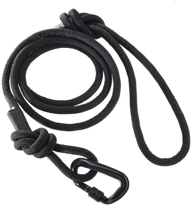 Embark Adventure Pro 6ft Climbing Rope Dog Leash for All Breeds, Black