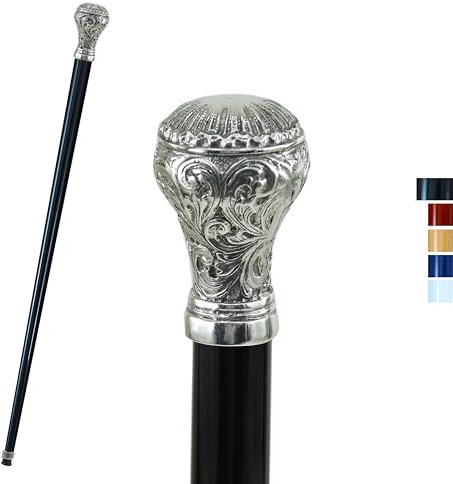 Bastón de paseo 97 madera para hombre y mujer elegante para ceremonia hecha a mano en Italia original CAVAGNINI (marrón, palo Liberty redondo V.)