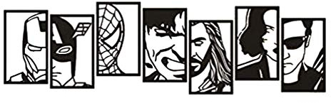 Superheld Wandtattoo Avengers Design Wandbild Hero Iron Man Spiderman Wandaufkleber Thor Hulk Vinyl Jungen Room Decor 114X28 Cm