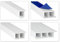 HEXIM Fenster/PVC Deckleisten 15mm - Hohlkammerprofile, wahlweise mit Schaumklebeband (selbstklebend) und Überstand für Wandabschluss (Fahne) - 2 Meter je Leiste (130x15mm, HJ 238)