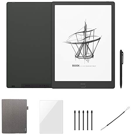 BOOX Max3 13.3 Pulgadas Lector e-Book Negro, HD Andoid9.0 E-Ink 64GB OTG Wi-Fi BT con Pluma Funta Punta