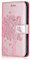 Conber Cover per Huawei P30 Lite, Custodia in Pelle PU con Interno TPU Antiurto, Serie Gatto e Albero Flip Case Cover Custodia Portafoglio per Huawei P30 Lite - Oro rosa