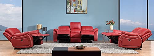 Mapo Möbel Elektrisches Leder Sofagarnitur Fernsehsofas Relaxsofas 5129-3+2+1-206