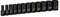 Capri Tools 3/8 in. Drive Semi-Deep Impact Sockets Set, SAE, 5/16 to 1 in, 12-Piece