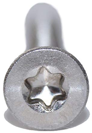 Senkschrauben mit Innensechsrund M8X25 TX45 50 Stück ISO 14581 A2 Edelstahl rostfrei Senkkopfschraube