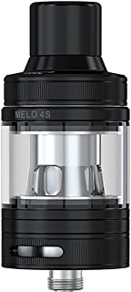 E-LEAF Melo 4S Tank (nero), Atomizzatore per serbatoio Melo 4S con sigaretta elettronica da 4 ml con bobina EC-A da 0,3 ohm per istick Pico Plus MOD Vape, senza nicotina