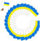 Ukrainische Nationalflaggen und Banner Ukraine Flagge Windward-Flagge Friedenstaube Lebendige Farbe Weltfriedenszeichen-Symbol Flagge Internationale Länderweltflaggen Dekoration Autodekorationsflagge