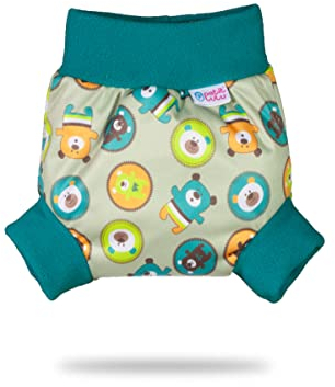 Petit Lulu Pull Up PUL Überhose Größe XXL, wasserdicht Schlupfüberhose für Höschenwindeln/Stoffwindeln/Hergestellt in der EU (Flying Bears)