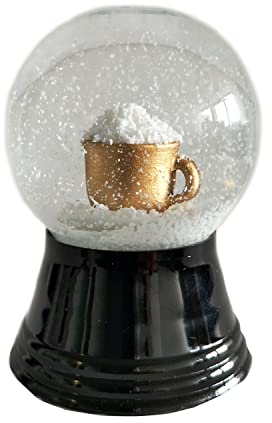 Schneekugel Echtglaskugel - Fast wie echter Schnee Motiv: Kaffeehäferl, 4 cm