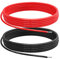 10AWG Cavo Elettrico Silicone, 10 Gauge 5.3 mm² 5m(2.5m Rosso + 2.5m Nero), Flessibile 1050 Fili 0,08 mm di Rame Stagnato Filo ad Alta Temperatura per Auto RC/Marine/Droni/Barche/Arduino