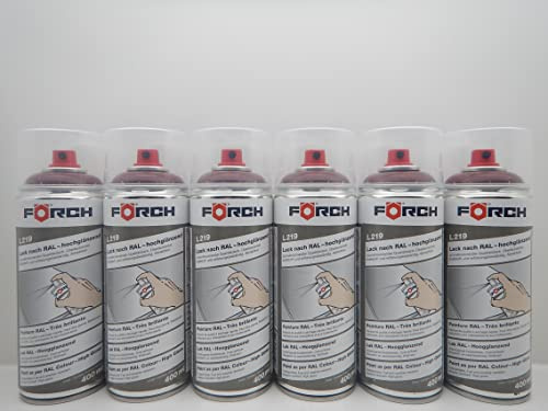 Förch OXIDROT ROT RAL 3009 LACK LACKSPRAY SPRAY SPRAYDOSE 400ML (6)