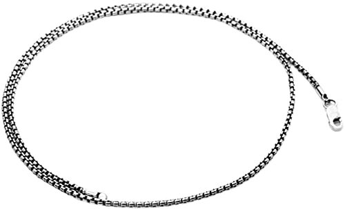 ANAZOZ Halskette 925 Silber 45 cm, Kette für Anhänger Herren Venezianierkette 2mm Breit Silber