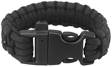 Weetack Paracord Paracaidistas Cable Emergencia Cuerda de Supervivencia Pulsera Silbato Hebilla Exterior Acampa