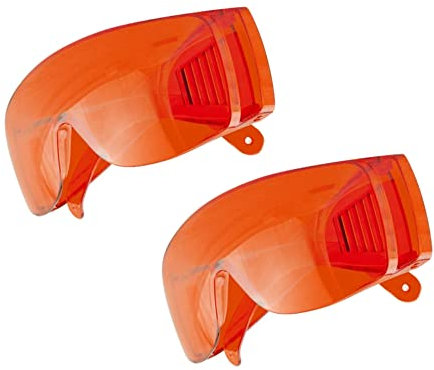 Enshey Lunettes de protection dentaire, 2pcs blanchiment des dents, anti - brouillard lunettes rouges