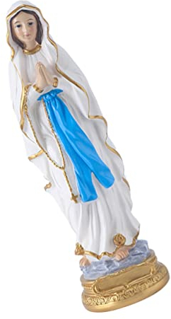 Virgin Mary Figurine Lady of Virgin Guadalupe Statue Virgin Mary Resin Statue Religious The Blessed Decor