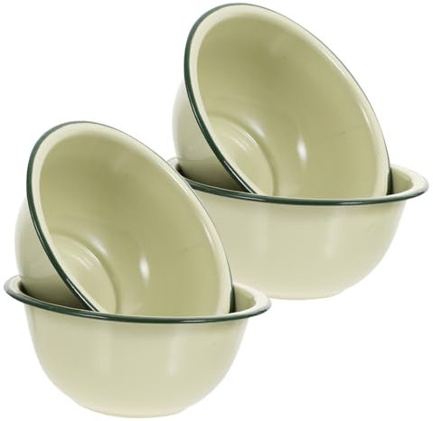 HEMOTON 4 Stück Emaille Schüssel Schalen Aus Silikon Gsi-Camping Zusammenklappbare Schalen Für Camping Campingschüssel Nudelschüssel Suppenschüssel Aus Emaille Ramen-Becken Teller Haushalt