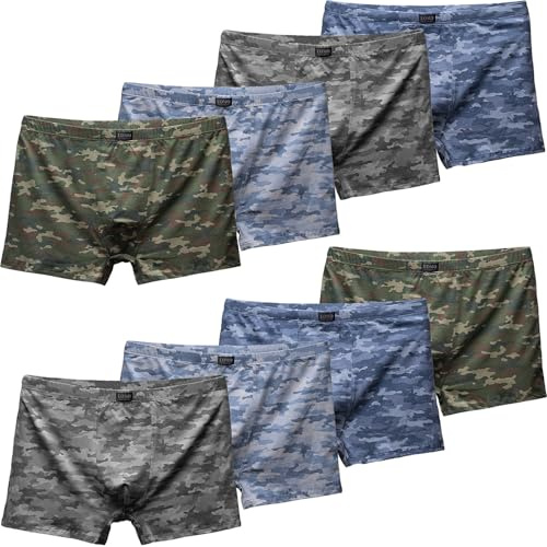 Pesail - 4er oder 8er Pack Herren Boxershorts Baumwolle Übergröße 3XL 4XL 5XL 6XL 7XL 8XL
