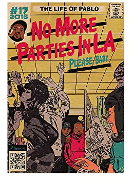 Kanye West & Kendrick Lamar Poster No More Parties in LA, Musikalbum, Poster, Ästhetik, Raum, HD-Druck, Leinwand, Wandkunst, Heimdekoration, 30,5 x 45,7 cm, ungerahmt