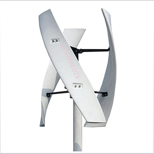 Asse verticale da 3000 W Generatore di turbine eoliche core senza corifica, turbina eolica a spirale 12V 24V 48V 220 V Home bassa rpm 3 pale turbine eoliche con il controller (bianco),220v