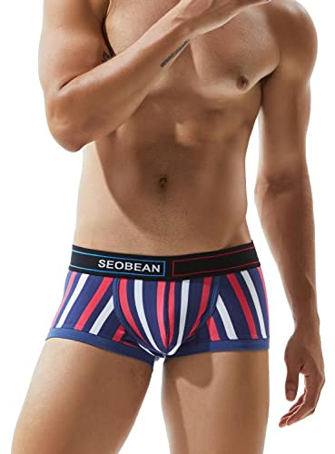 BEEMEN SEOBEAN Low Rise Herren Sexy Unterwäsche Männer Boxershorts Boxer Trunk Designer Baumwolle Stretch Unterhose