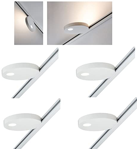 4er Set - Paulmann URail Spot Uplight Salto 16W Weiß 230V Metall